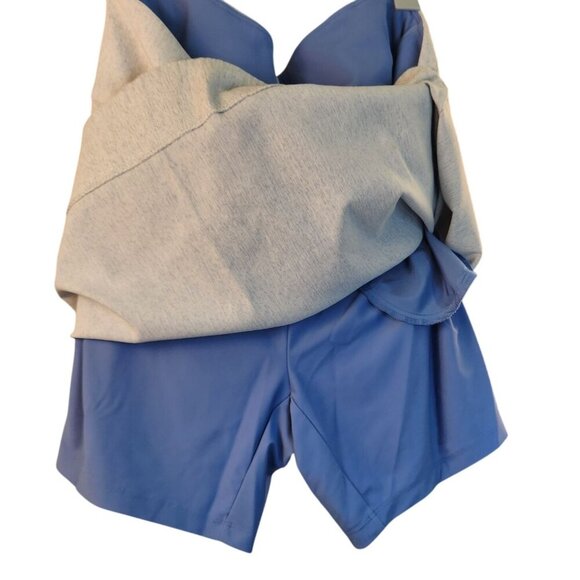 S & Co Womens Skort Size Large Activewear Gray & Blue Pull-On Stretch Comfort Sh - Picture 6 of 11